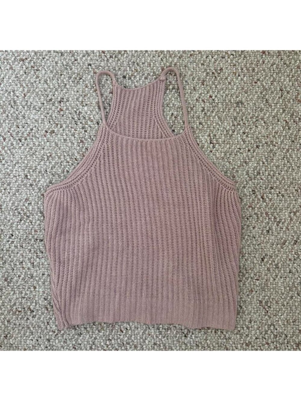 Soft pink ribbed tank top #tanktop